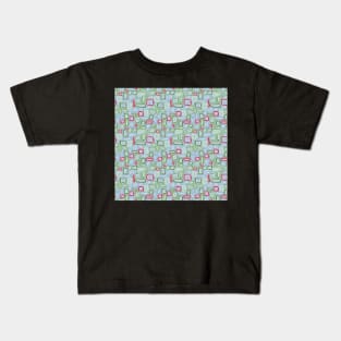 Abstract Blue Kids T-Shirt